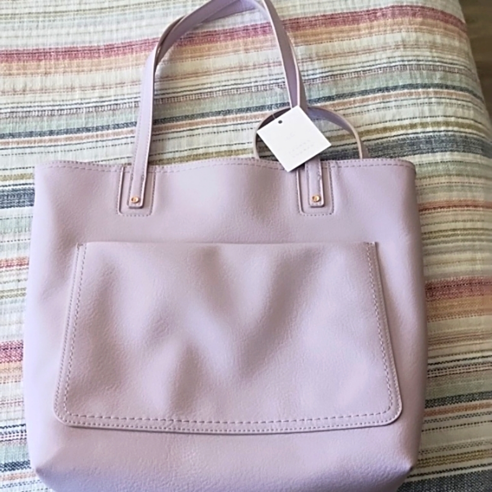 NWT Lauren Conrad Presley tote light lavender color